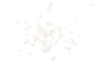 Foam splash isolated on white background