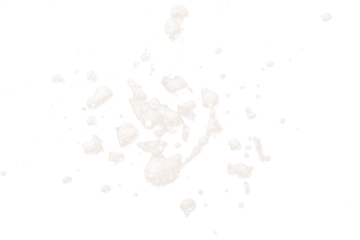 Foam splash isolated on white background