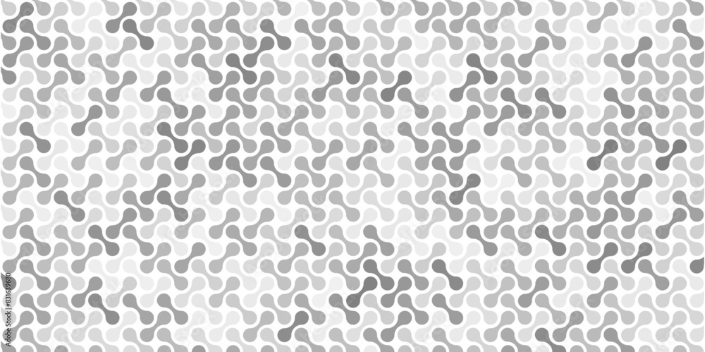 Poster seamless gray metaball conection. abstract line and dot background