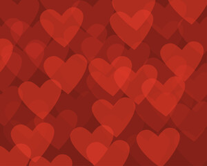 red hearts background