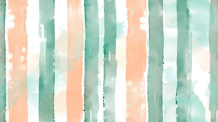 seamless pattern pastel watercolor stripes in soft pinks and blues