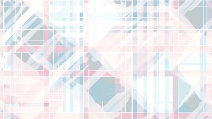 seamless pattern pastel colors hand-drawn plaid in soft pinks and blues
