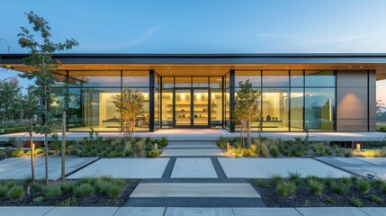 A minimalist eco-architecture firm with sustainable design principles and LEED certification