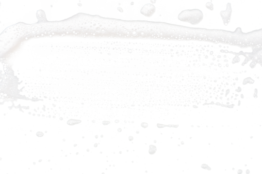 Isolated foam bubble splash