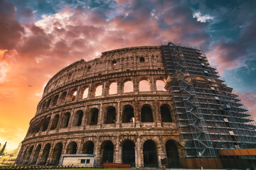 Photos from various tourist spots in capital of Italy Rome