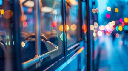 The citys public transportation system operates using a digital currency providing efficient and affordable travel for its citizens.