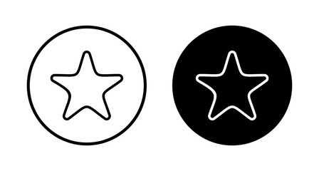 Star Icon vector isolated on white background. Star vector icon. Rating symbol