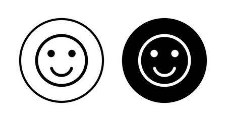 Smile icon vector isolated on white background. Smile vector icon. Emoticon Icon vector. Emoji