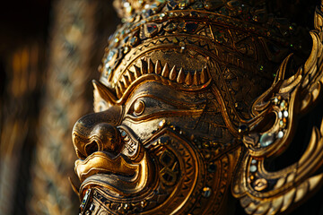 Obraz premium golden statue of buddha