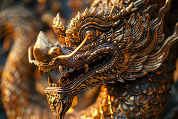 golden dragon on the roof