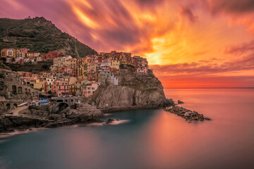 Photos from various tourist spots around Cinque Terre Italy