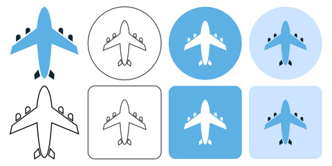 plane, airplane, travel, flight air transportation sign icon symbol ui and ux design, glyphs and stroke line icon	