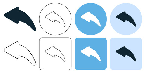 before, undo, back, left sign icon symbol ui and ux design, glyphs and stroke line icon	