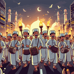 the night of  takbir before Eid al-Adha