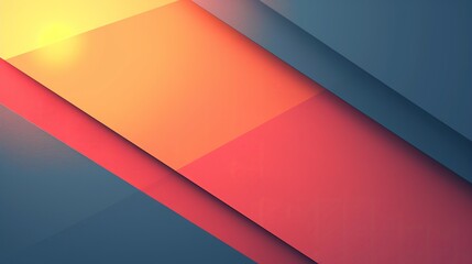 Blue Orange Gradient Lines Layers Abstract Artwork Background Concept, Web Graphic Wallpaper, Digital Art Backdrop