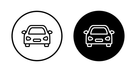 Obraz premium Car icon vector isolated on white background. Car icon vector.
