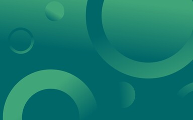 Green geometric abstract background. composition of abstract art in motion Vector-based artwork. aspect of design for posters, web banners.
