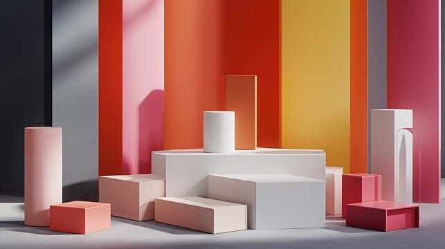 Versatile podium system with interchangeable parts for showcasing diverse product lines.