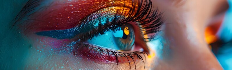 Obraz premium Eyes Smokey eyelashes Long makeup evening eye woman shot Closeup beautiful beauty female make-up model cosmetic lady eyebrow face fashion girl glamour hair constructed modern honed portrait style