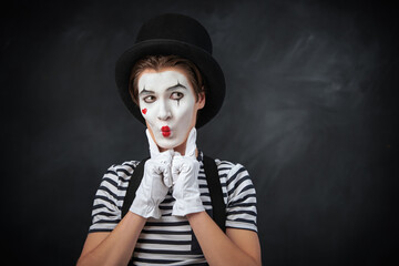 emotional mime actor