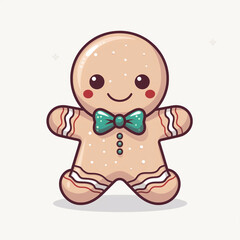 A picture of Whimsical Gingerbread Christmas Wonderland: Festive Delights Await. This high-quality design is ideal for greeting cards, invitations, posters, and digital backgrounds, 