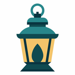 Lantern icon vector art silhouette illustration