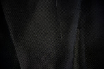 close up black fabric texture