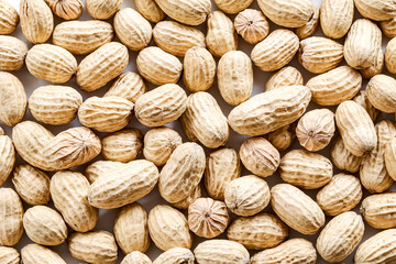 Fototapeta premium Close-up of Peanuts in Shell