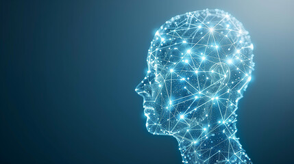 Human head and brain.Deep learning , Machine learning and artificial intelligence , AI Technology, thinking concept brain, thinking concept. Creative art brain explodes with paints with splashes. 