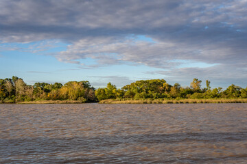 View from the San Fernando waterfront. It is the most important recreational walk in the city