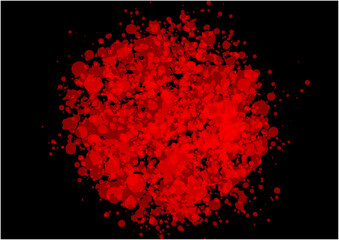 怖いホラーな血痕ベクターフレーム背景