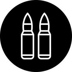 Bullet Vector Line White Circle Black Icon Design