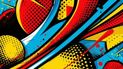 Playful Pop-Art Abstract Background