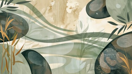 Zen Garden Abstract Background