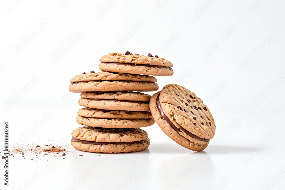 Poster Chocolate Chip Cookies with Chocolate Filling