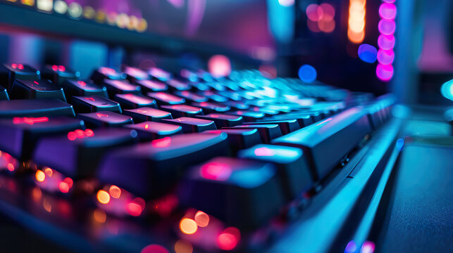 High Performance Gaming Keyboard with Customizable Macro Keys for Enhanced Gameplay