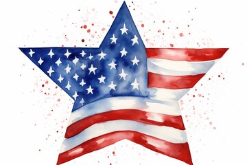 Fototapeta premium american flag and stars