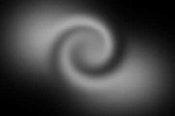 Abstract black and white gradient background with smooth and soft transitions. This vibrant backdrop features a swirling effect with grainy noise texture