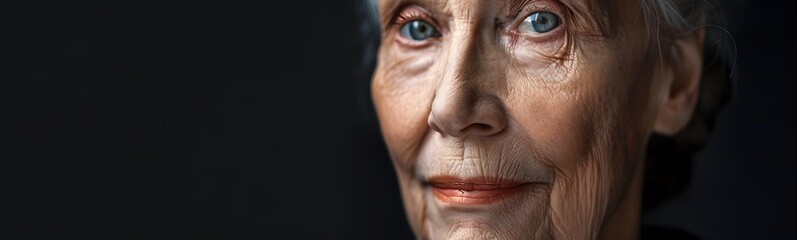 Fototapeta premium beautiful 50s mid aged mature woman isolated on white background. skin care beauty, skincare cosmetics concept