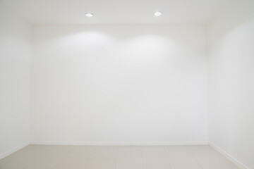 White Room with ceiling light from panel bulbs.