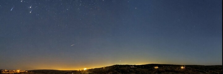 Fototapeta premium Estrella de belén destella intermitentemente