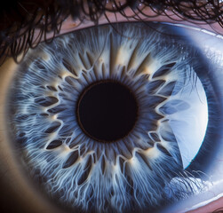 Stunning Close-Up of a Human Eye Iris