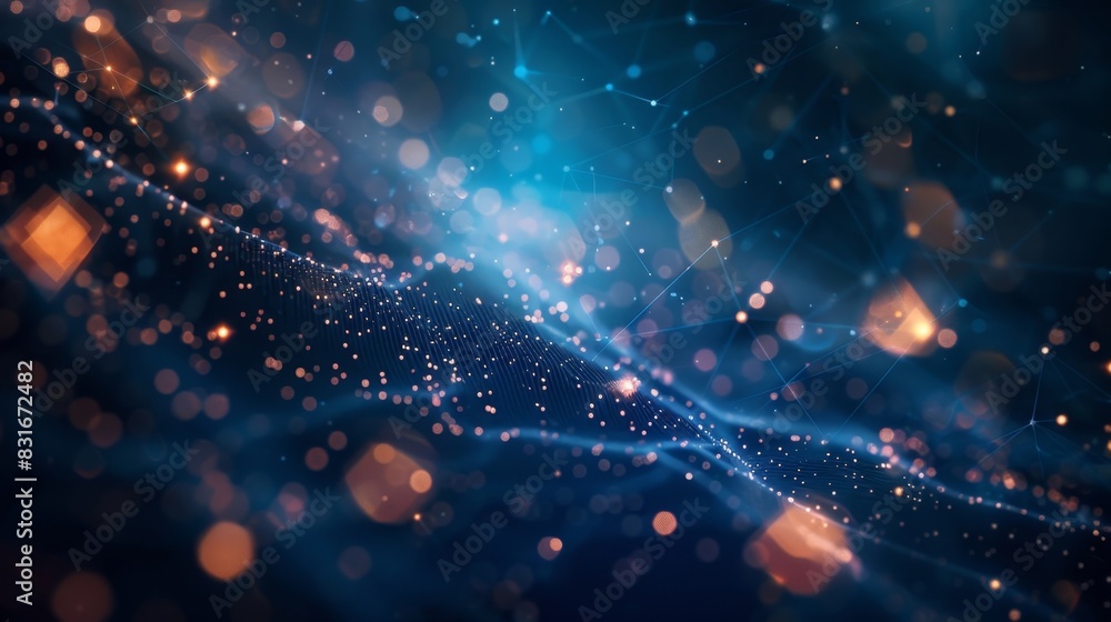 Poster a constellation of stars each representing a unique dao and shining bright in the decentralized univ