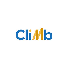 Creative Word Typography Of Climb