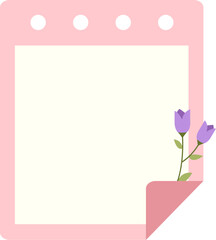 Floral Planner Note
