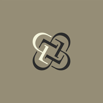 luxury letter GL logo design. Vector illustration letter G and L. modern logo design vector icon template