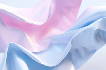 Obraz premium Flow Form Stage Background in Light Pink and Blue