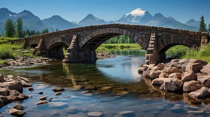 Fototapeta premium bridge over the lake