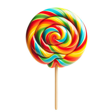 Lollipop candy isolated on transparent background
