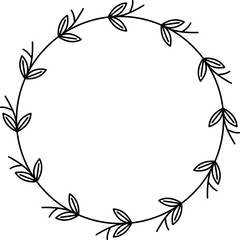 Leaf Circle Frame